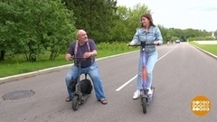 На электросамокате — с ветерком? Доброе утро. Фрагмент