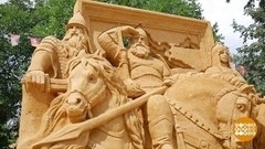 Богатыри и осьминоги из песка. Доброе утро. Фрагмент