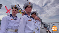 Балтийск готовится к военно-морскому параду. Доброе утро. Суббота. Фрагмент