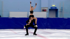 Милана Кузьмина – Дмитрий Студеникин. Ритм-танец. Контрольные прокаты сборной России по фигурному катанию среди юниоров 2023/24