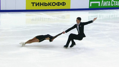 Карина Акопова — Никита Рахманин. Короткая программа. Контрольные прокаты сборной России по фигурному катанию 2023