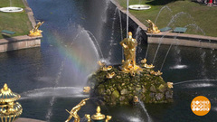 Петергоф фонтанирует! Доброе утро. Фрагмент