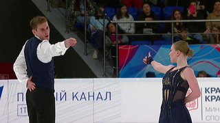 Виктория Васильева — Роман Запорожец. Короткая программа. Красноярск. Гран-при России по фигурному катанию 2023