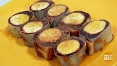 Готовим роллы с бананом и шоколадным сыром. Доброе утро. Фрагмент