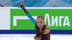 Вероника Яметова. Женщины. Произвольная программа. Москва. Гран-при России по фигурному катанию 2023