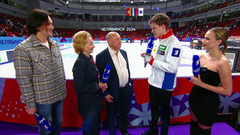 «Спасибо вам большое». Евгений Семененко о произвольной программе. Чемпионат России по фигурному катанию 2024