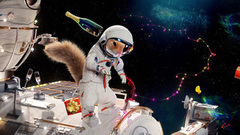 Белки в космосе. Бутылка