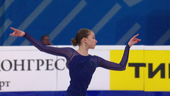 Ксения Синицына. Короткая программа. Фигурное катание. Спартакиада сильнейших 2024