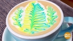 Кофейная живопись. Доброе утро. Фрагмент