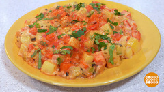 Овощное рагу с сыром и ветчиной. Доброе утро. Фрагмент