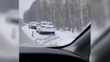 На юг Красноярского края обрушился снегопад