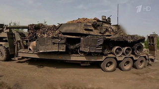 Российские военные эвакуировали танк Abrams на Авдеевском участке спецоперации