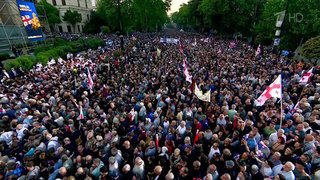 В столице Грузии прошел митинг сторонников закона об иностранных агентах