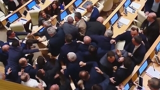 В парламенте Грузии произошли драка между представителями правящей партии и оппозиции