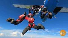 Синхронное плавание... по небу! Доброе утро. Фрагмент