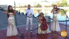 Инструментальное трио «СимфоДевы» и Алексей Власов LekS Beatbox. Доброе утро. Фрагмент