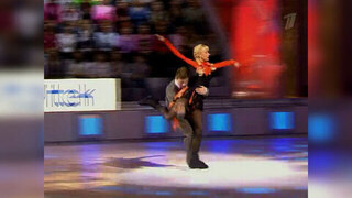 Оксана Пушкина — Алексей Ягудин. «Песня лисы Алисы и кота Базилио». Звезды на льду. Фрагмент. 2006 год