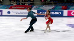 Варвара Слуцкая — Глеб Гончаров. Ритм-танец. Юниоры. Красноярск. Гран-при России по фигурному катанию 2024/25