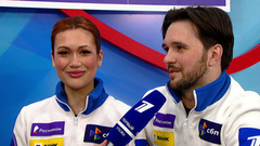 «Я за ним катилась, как за локомотивом». Худайбердиева и Базин о произвольном танце. Красноярск. Гран-при России по фигурному катанию 2024/25