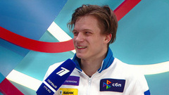 «Ни одни соревнования не проходят легко». Интервью Евгения Семененко после победы. Москва. Гран-при России по фигурному катанию 2024/25