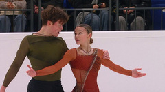 Вероника Меренкова — Даниль Галимов. Кубок Первого канала среди юниоров по фигурному катанию 2024