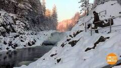 Водопады Карелии. Зимняя сказка. Доброе утро. Фрагмент