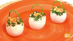 Фаршированные яичные корзинки на завтрак. Доброе утро. Фрагмент