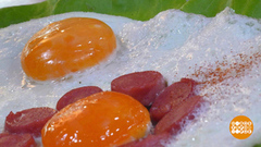 Готовим весеннюю яичницу с цветами. Доброе утро. Фрагмент