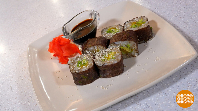 Готовим постные роллы с крупой киноа. Доброе утро. Фрагмент