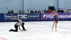 Ольга Сабада — Павел Астахов. Короткая программа. Контрольные прокаты сборной России по фигурному катанию среди юниоров 2025