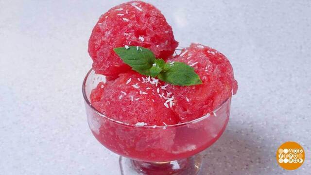 Готовим сорбет из арбуза. Доброе утро. Фрагмент