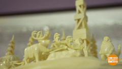 Тобольская резьба, кармацкая роспись. Доброе утро. Фрагмент