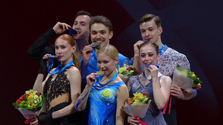 Церемония награждения. Пары. Магнитогорск. Гран-при России по фигурному катанию 2025/26