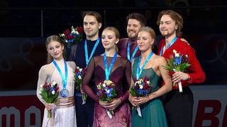 Церемония награждения. Танцы на льду. Красноярск. Гран-при России по фигурному катанию 2025/26