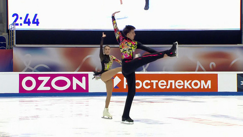 София Диана Касинс — Александр Брегей. Короткая программа. Юниоры. Казань. Гран-при России по фигурному катанию 2025/26