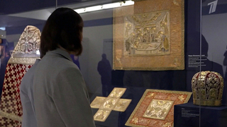 В музейной галерее храма Христа Спасителя открылась выставка к 600-летию Соловецкого монастыря