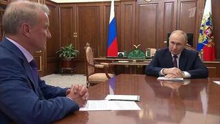 О развитии отечественных технологий в финансовом секторе Владимир Путин говорил с Германом Грефом