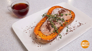 Готовим шарлотку в тыкве. Доброе утро. Фрагмент