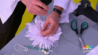 Новогодние украшения: красиво, просто, без вреда. Жить здорово! Фрагмент