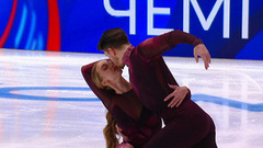 Александра Степанова и Иван Букин выиграли пятое золото чемпионата страны. Произвольный танец. Чемпионат России по фигурному катанию 2026