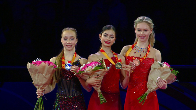 Церемония награждения. Женщины. Чемпионат России по фигурному катанию 2026