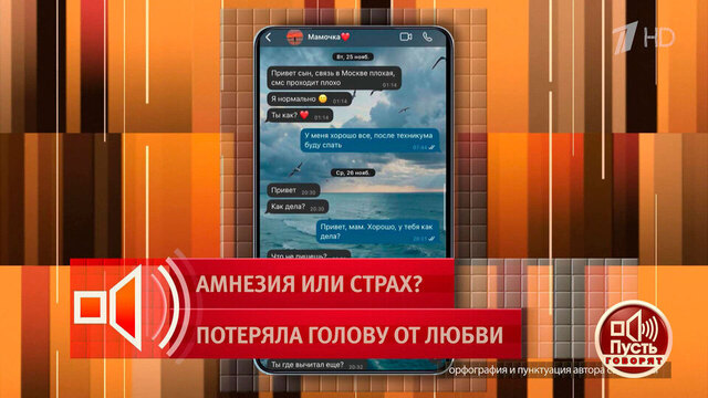 «На телефон сына приходили сообщения». Кто вел переписку с подростком от имени его мамы? Пусть говорят. Фрагмент