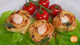 Готовим слойки с колбасой и сыром. Доброе утро. Фрагмент