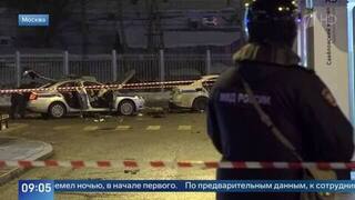 Появились кадры с места взрыва у Савеловского вокзала в Москве