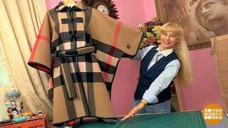 Оригинальное пончо от Ольги Никишичевой. Доброе утро. Фрагмент