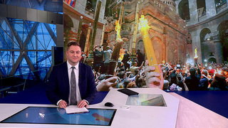 Благодатный огонь сошел в храме Гроба Господня в Иерусалиме