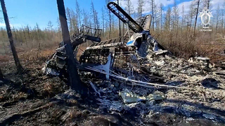 Остался каркас: появились кадры с места аварийной посадки самолета Ан-2 в Якутии
