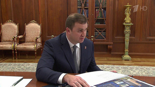 Владимир Путин сегодня в Кремле принял губернатора Омской области Виталия Хоценко