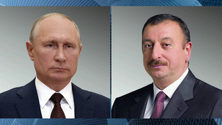 Владимир Путин поздравил Ильхама Алиева с Днем независимости Азербайджана