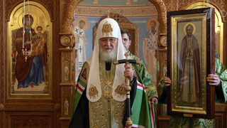 Патриарх Кирилл на Валааме совершил чин освящения храма в честь иконы Божией Матери «Живоносный источник»